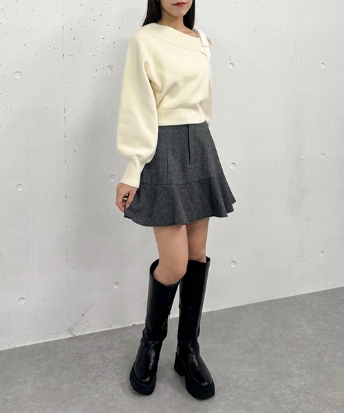 archives（アルシーヴ）の「ヘリンボーンフレアミニスカート（スカート・レディース・ブラウン/グレー/ブラック・MEDIUM）」の18枚目の写真