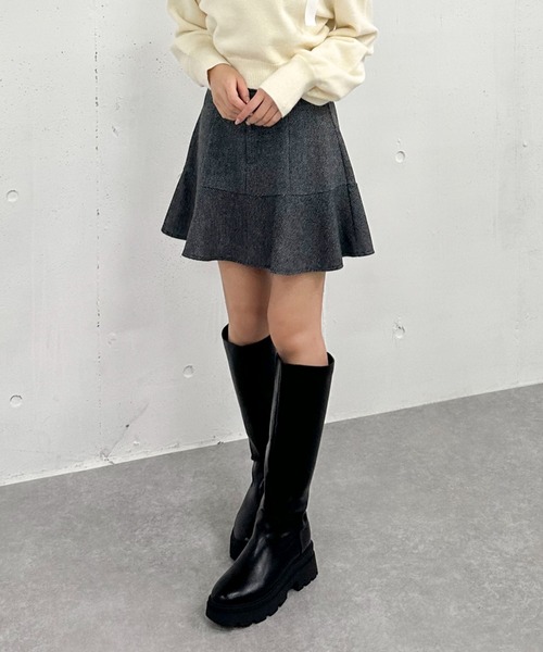 archives（アルシーヴ）の「ヘリンボーンフレアミニスカート（スカート・レディース・ブラウン/グレー/ブラック・MEDIUM）」の17枚目の写真