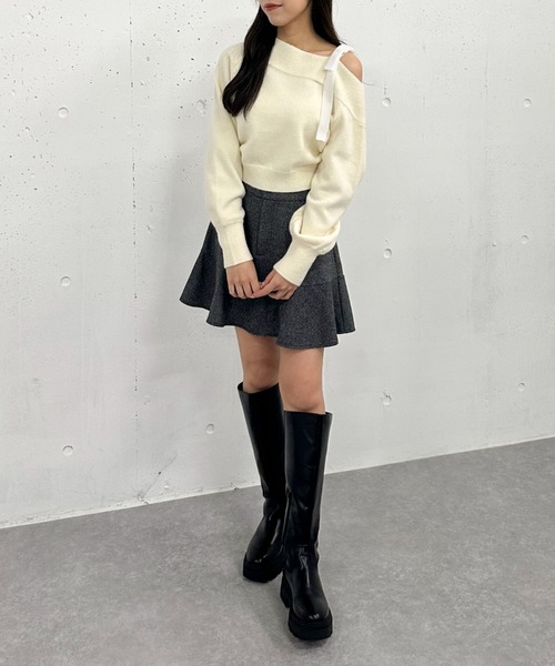 archives（アルシーヴ）の「ヘリンボーンフレアミニスカート（スカート・レディース・ブラウン/グレー/ブラック・MEDIUM）」の19枚目の写真