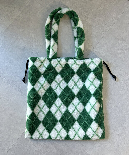 CPCM（シーピーシーエム）の「アソート柄ボアトートバッグ（トートバッグ・メンズ・ブラック/ブラック系その他/ブラウン/グリーン・FREE）」の7枚目の写真