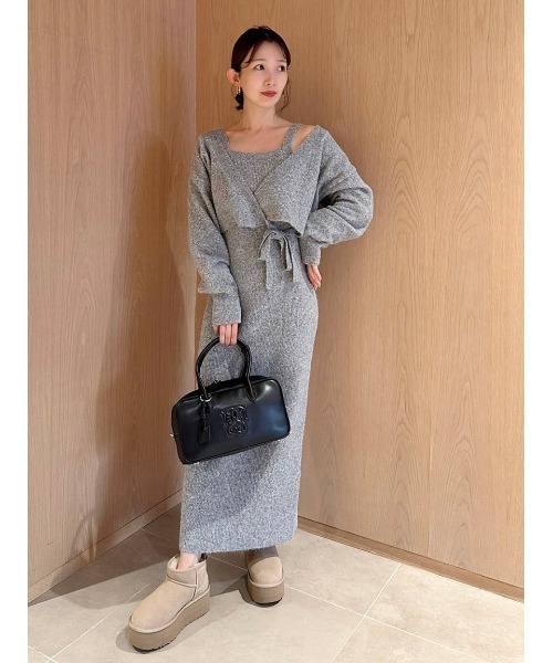 SNIDEL（スナイデル）の「カシュクールカーディガンセットキャミ