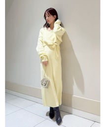【専用出品】140 ❤︎新品未使用❤︎ ワンピース 黄色 定価18000円程度 サテンロングワンピース - イエロー | ZARA Japan / 日本