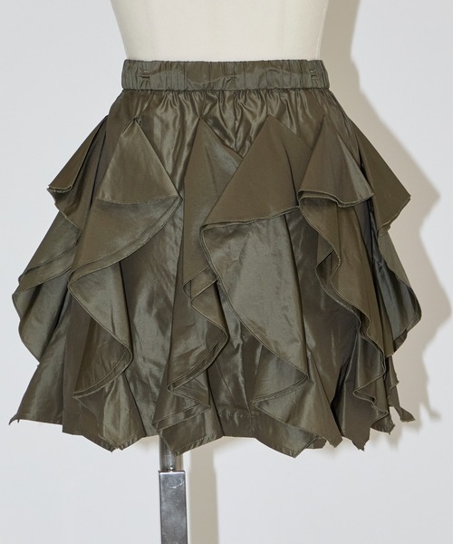 トーガ　TOGA チュールレースミニスカート TOGA スカート 「TOGA PULLA/トーガプルラ」Memory taffeta mini