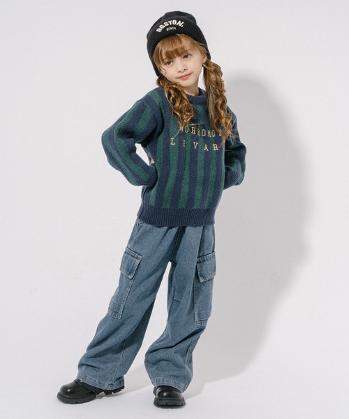 URBAN CHERRY（アーバンチェリー）の「デニムカーゴパンツ（デニムパンツ・キッズ・ブルー・110cm/120cm/130cm/140cm/150cm）」の11枚目の写真
