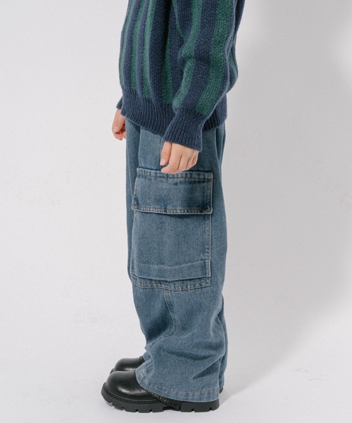 URBAN CHERRY（アーバンチェリー）の「デニムカーゴパンツ（デニムパンツ・キッズ・ブルー・110cm/120cm/130cm/140cm/150cm）」の7枚目の写真
