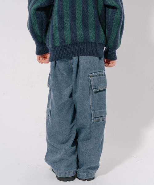 URBAN CHERRY（アーバンチェリー）の「デニムカーゴパンツ（デニムパンツ・キッズ・ブルー・110cm/120cm/130cm/140cm/150cm）」の8枚目の写真