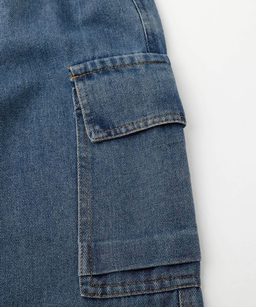 URBAN CHERRY（アーバンチェリー）の「デニムカーゴパンツ（デニムパンツ・キッズ・ブルー・110cm/120cm/130cm/140cm/150cm）」の15枚目の写真