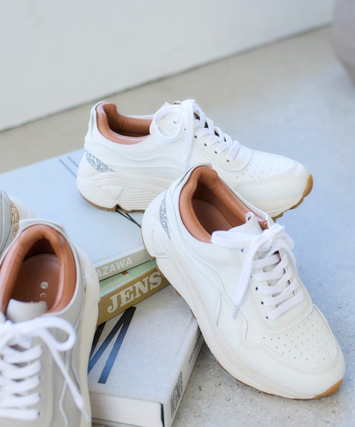 セール】グリッター厚底スニーカー（スニーカー）｜carino（カリーノ