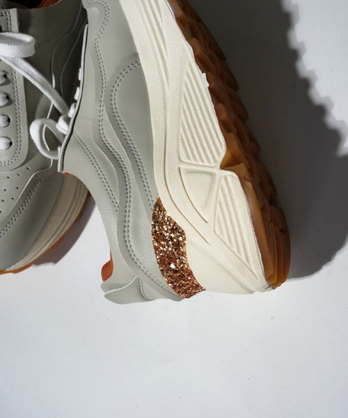 セール】グリッター厚底スニーカー（スニーカー）｜carino（カリーノ