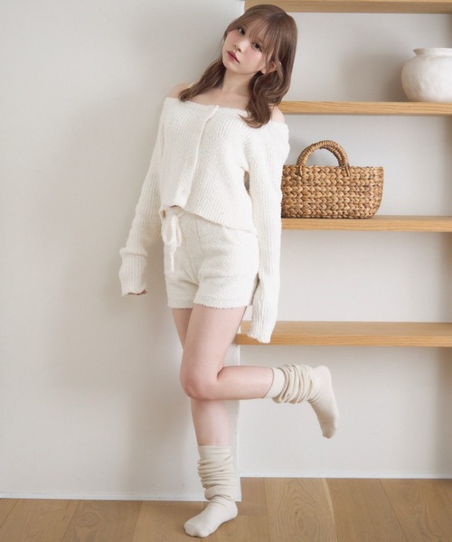 カーディガン Fluffy cardigan フラフィーカーディガン レディース FLUFFY SOFT KNIT CARDIGAN / フラッフィーソフトニットカーディガン