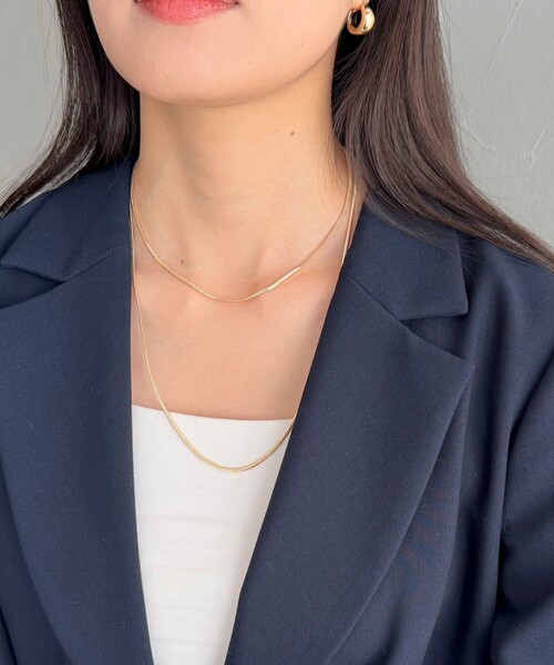 fredy emue（フレディエミュ）の「スネイクチェーンロングネックレス（ネックレス・レディース・ゴールド/シルバー・FREE）」の14枚目の写真