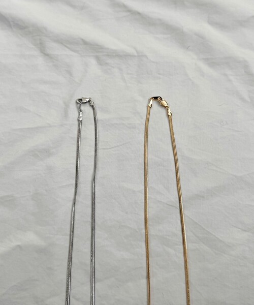 fredy emue（フレディエミュ）の「スネイクチェーンロングネックレス（ネックレス・レディース・ゴールド/シルバー・FREE）」の11枚目の写真