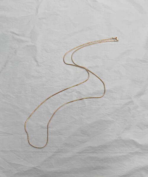 fredy emue（フレディエミュ）の「スネイクチェーンロングネックレス（ネックレス・レディース・ゴールド/シルバー・FREE）」の9枚目の写真
