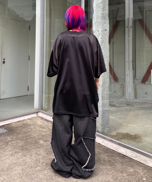 Candy Stripper（キャンディストリッパー）の「STAR PATCHED DENIM パンツ（デニムパンツ・レディース・インディゴブルー/ブラック・FREE）」の15枚目の写真