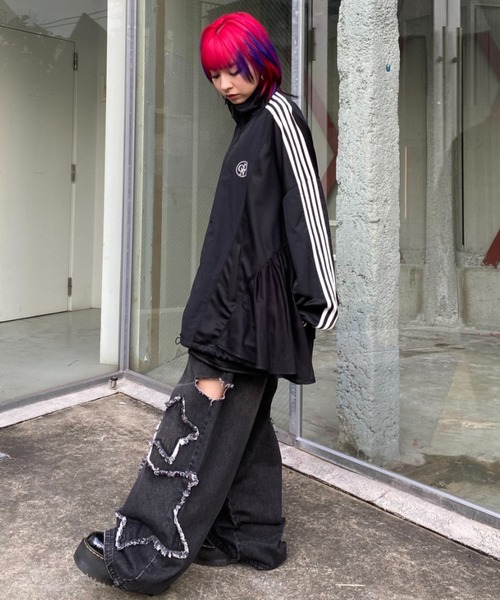 Candy Stripper（キャンディストリッパー）の「STAR PATCHED DENIM パンツ（デニムパンツ・レディース・インディゴブルー/ブラック・FREE）」の17枚目の写真