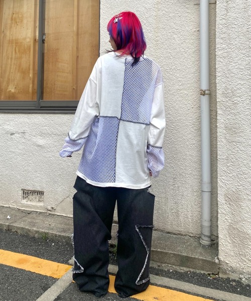 Candy Stripper（キャンディストリッパー）の「STAR PATCHED DENIM パンツ（デニムパンツ・レディース・インディゴブルー/ブラック・FREE）」の21枚目の写真