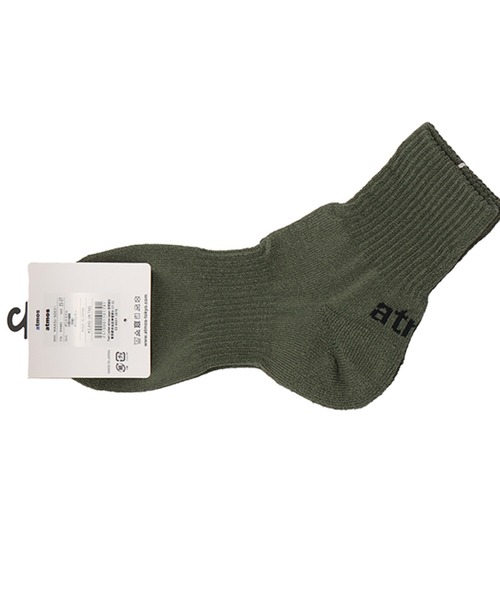 atmos（アトモス）の「atmos Paper Yarn Quarter Length Socks / アトモス ペーパー ヤーン クォーター レングス ソックス（ソックス/靴下・メンズ・ホワイト/ブラック/カーキ/グレー・25-27）」の4枚目の写真