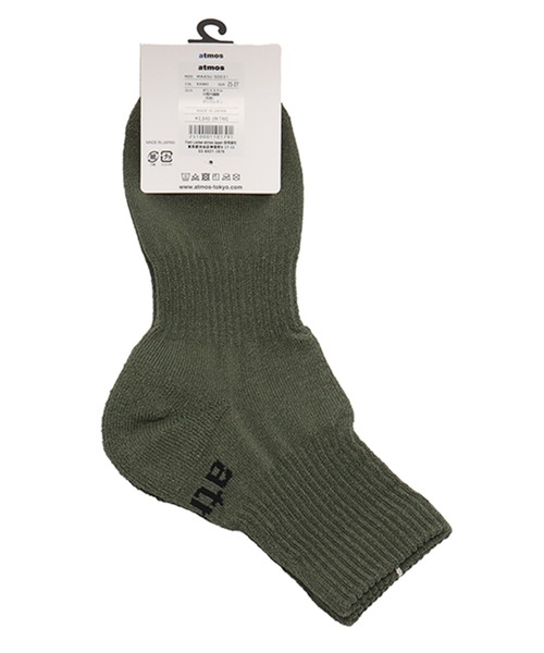 atmos（アトモス）の「atmos Paper Yarn Quarter Length Socks / アトモス ペーパー ヤーン クォーター レングス ソックス（ソックス/靴下・メンズ・ホワイト/ブラック/カーキ/グレー・25-27）」の12枚目の写真