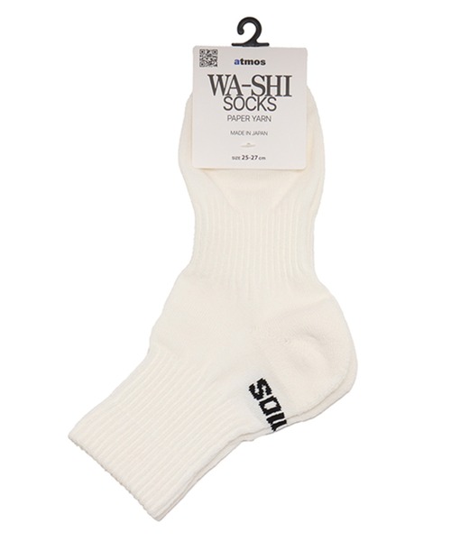 atmos（アトモス）の「atmos Paper Yarn Quarter Length Socks / アトモス ペーパー ヤーン クォーター レングス ソックス（ソックス/靴下・メンズ・ホワイト/ブラック/カーキ/グレー・25-27）」の17枚目の写真