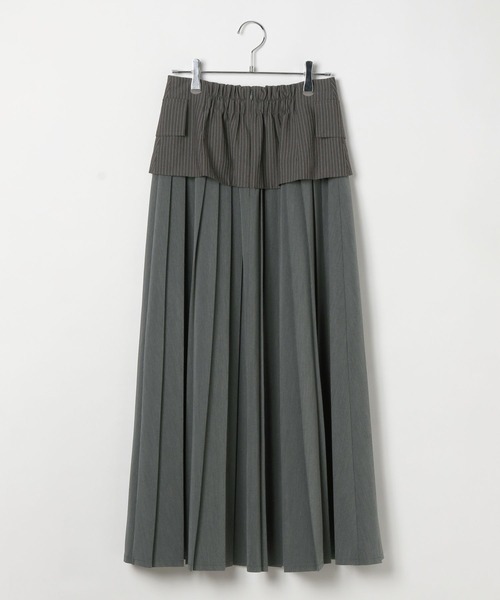✅いっし ページ✅Malbon プリーツスカート グリーン M✨ セール】コルセットプリーツスカート（スカート）｜PAGEBOY