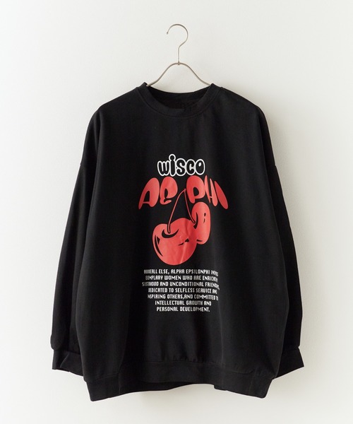 チェリーページ Cherry Pattern Strap Top