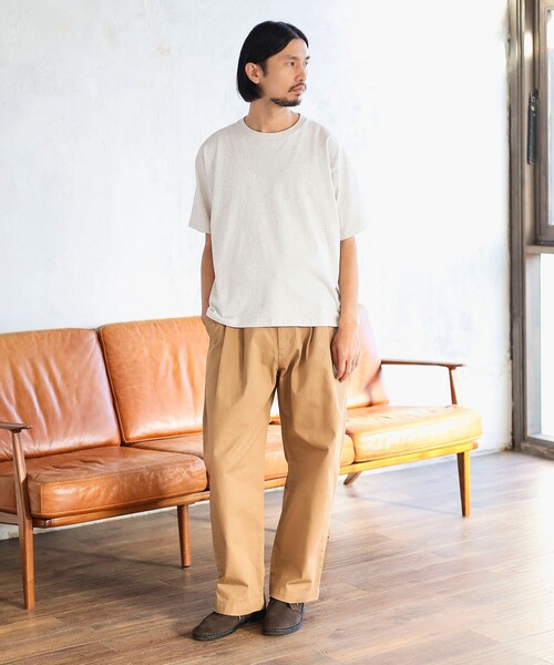 B:MING by BEAMS(ビーミングバイビームス)の「SIMPLE YET / オリジナルコットン ハーフスリーブ Tシャツ(Tシャツ/カットソー・メンズ・ホワイト系その他5/ライトグレー・L/M/S/XL)」の5枚目の写真