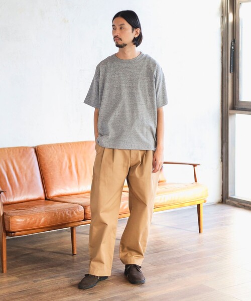 B:MING by BEAMS(ビーミングバイビームス)の「SIMPLE YET / オリジナルコットン ハーフスリーブ Tシャツ(Tシャツ/カットソー・メンズ・ホワイト系その他5/ライトグレー・L/M/S/XL)」の11枚目の写真
