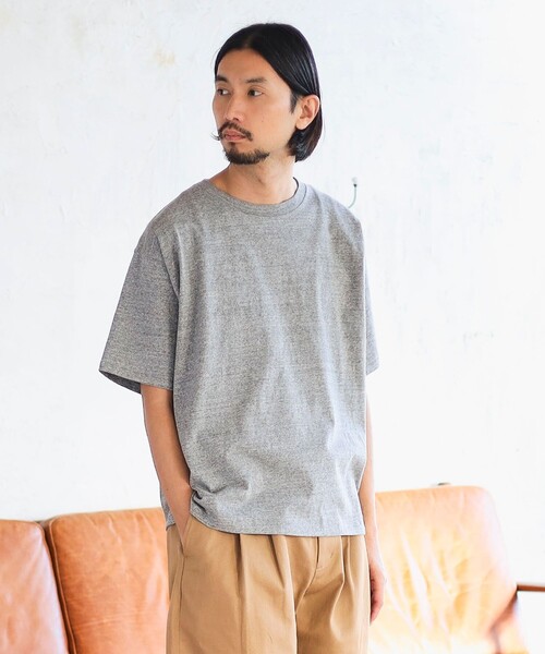 B:MING by BEAMS(ビーミングバイビームス)の「SIMPLE YET / オリジナルコットン ハーフスリーブ Tシャツ(Tシャツ/カットソー・メンズ・ホワイト系その他5/ライトグレー・L/M/S/XL)」の13枚目の写真
