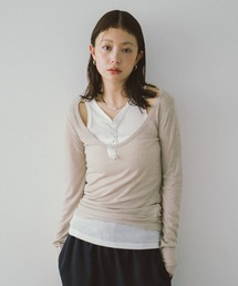 HANNE | レイヤードシアーロンTEE(Tシャツ/カットソー)