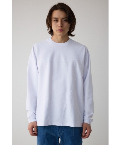 AZUL by moussy(アズールバイマウジー)の「ステッチワークデザイントップス(Tシャツ/カットソー・メンズ・ブルー/ブラック/ホワイト・MEDIUM/LARGE)」の7枚目の写真
