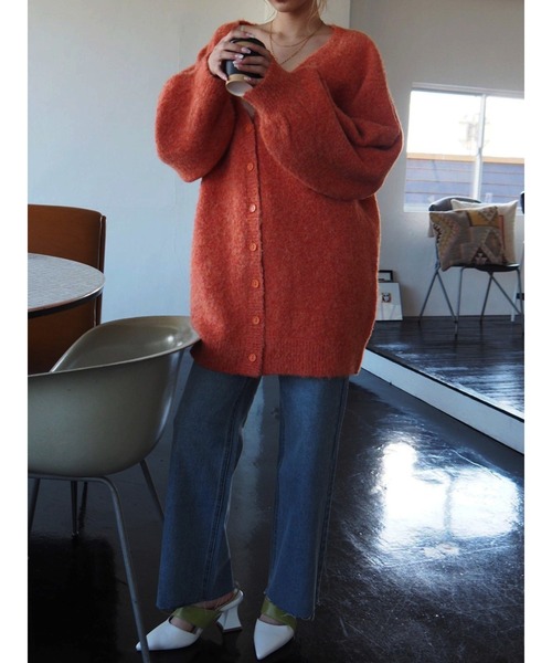 EVRIS（エヴリス）の「【ハイウエスト/セルフカット】シンプルワイドデニムパンツ（デニムパンツ・レディース・インディゴブルー/ブラック/ライトブルー・SMALL/MEDIUM）」の9枚目の写真