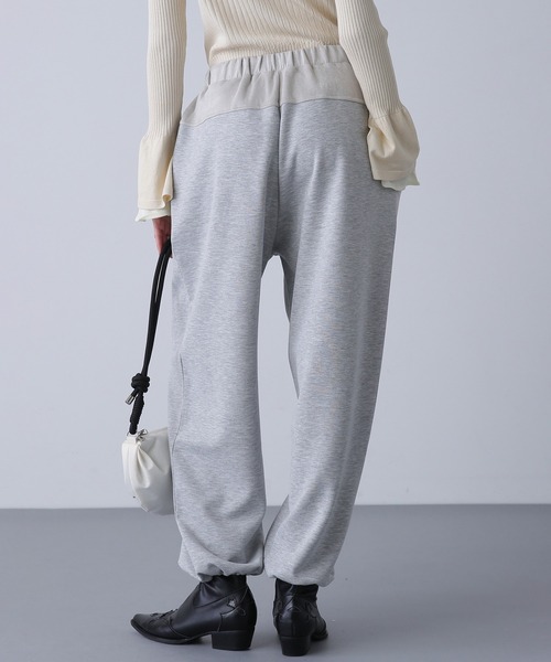 ROSE BUD(ローズバッド)の「ウエストデザインスウェットパンツ(スウェットパンツ・レディース・グレー/ホワイト・ONE SIZE)」の21枚目の写真