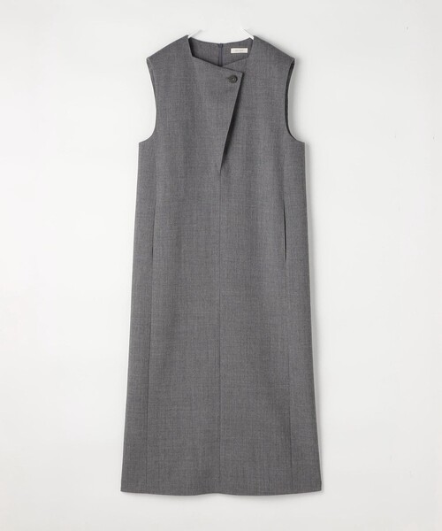 DES PRES(デ・プレ)の「ウールジョーゼット ノースリーブワンピース(ワンピース・レディース・ブラック/グレー・FREE)」の11枚目の写真