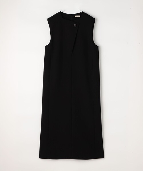 DES PRES（デ・プレ）の「ウールジョーゼット ノースリーブワンピース