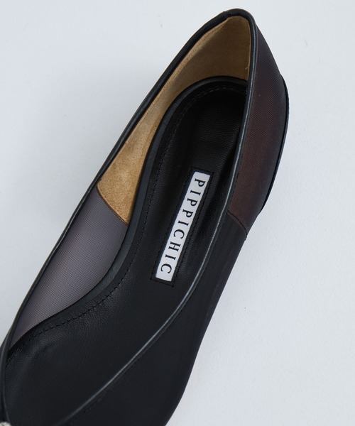 PIPPICHIC 37.5 ANNA V JEWERLYフラットシューズ　黒 フラットシューズ ANNA V JEWERLY9＿1
