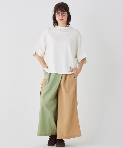 KRIFF MAYER Lady's Collection（クリフメイヤーレディースコレクション）の「【汗染み防止･撥水防汚･速乾･接触冷感】ウェットプロテクトモモンガT（Tシャツ/カットソー・レディース・カラフル/チャコール/その他5/ライトグリーン/オレンジ/オフホワイト/グレー/パープル・MEDIUM/LARGE）」の14枚目の写真