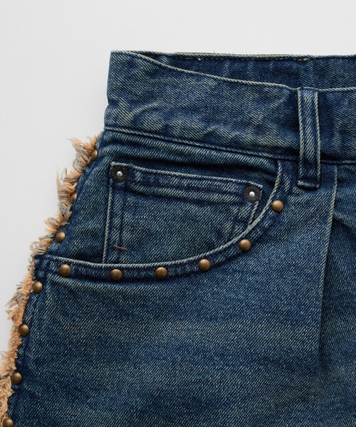 FREAK'S STORE(フリークスストア)の「NAUTICA JEANS CO./ノーティカジーンズ スタッズデニム 8分丈パンツ/クロップドデニム(デニムパンツ・レディース・カモフラージュ/サックスブルー・フリ-)」の12枚目の写真
