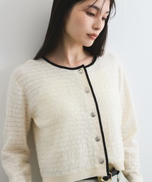 VIS | オーガンジーメタルボタンニットカーディガン(カーディガン/ボレロ)