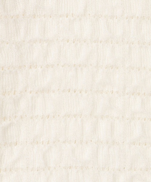 VIS（ビス）の「オーガンジーメタルボタンニットカーディガン（カーディガン/ボレロ・レディース・ホワイト/グレー/キナリ・FREE）」の15枚目の写真