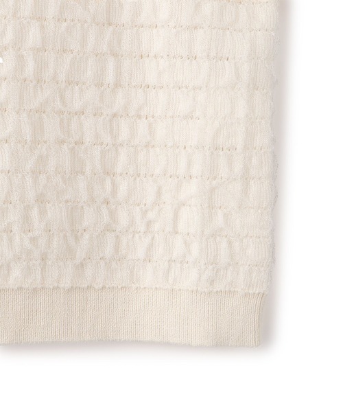 VIS（ビス）の「オーガンジーメタルボタンニットカーディガン（カーディガン/ボレロ・レディース・ホワイト/グレー/キナリ・FREE）」の21枚目の写真