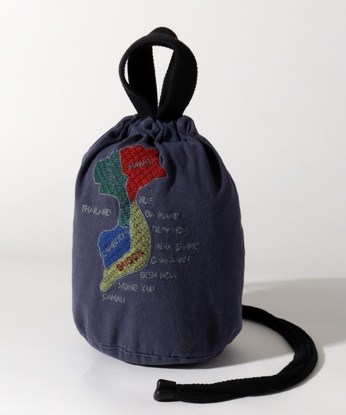 HOUSTON（ヒューストン）の「【HOUSTON/ヒューストン】EMB PIGMENT EFFECT BAG(TIGER) (MAP) /刺繍ピグメントエフェクトバッグ(虎) (マップ)（ショルダーバッグ・メンズ・レッド系/ネイビー系1/ブラック系1/ネイビー系/ブラック系/レッド系1・FREE）」の11枚目の写真