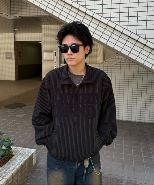 アップリケストライプブルゾン（ブルゾン）｜sedacle girl