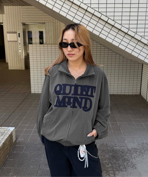 sedacle girl(セダクルガール)の「アップリケストライプブルゾン(ブルゾン・メンズ・ブラック/グレー・SMALL/MEDIUM/LARGE)」の18枚目の写真