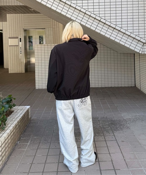 アップリケストライプブルゾン（ブルゾン）｜sedacle girl