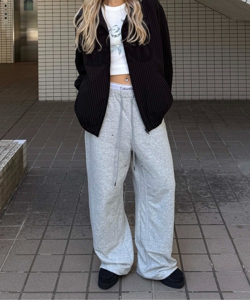 sedacle girl(セダクルガール)の「アップリケストライプブルゾン(ブルゾン・メンズ・ブラック/グレー・SMALL/MEDIUM/LARGE)」の7枚目の写真