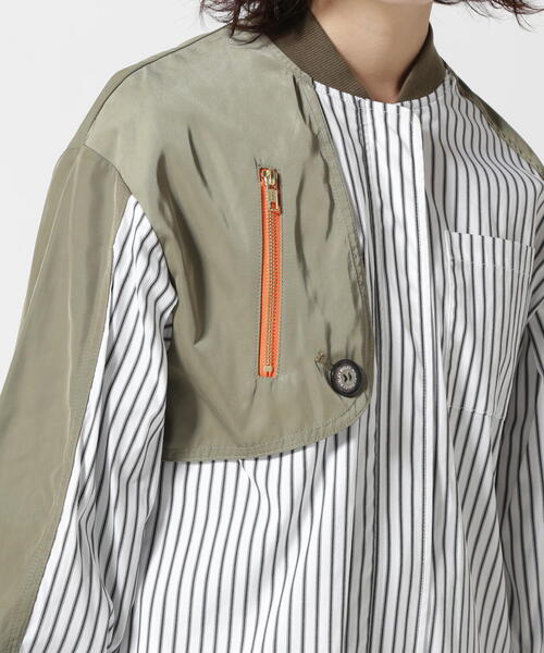 Risley(リズレー)の「Risley/リズレー/ヨークファスナーシャツワンピース(ワンピース・レディース・ブラック/ホワイト・F)」の17枚目の写真