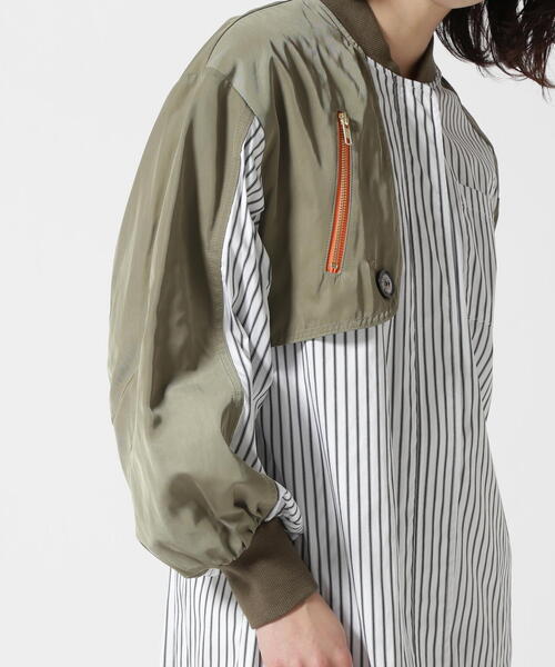 Risley(リズレー)の「Risley/リズレー/ヨークファスナーシャツワンピース(ワンピース・レディース・ブラック/ホワイト・F)」の18枚目の写真