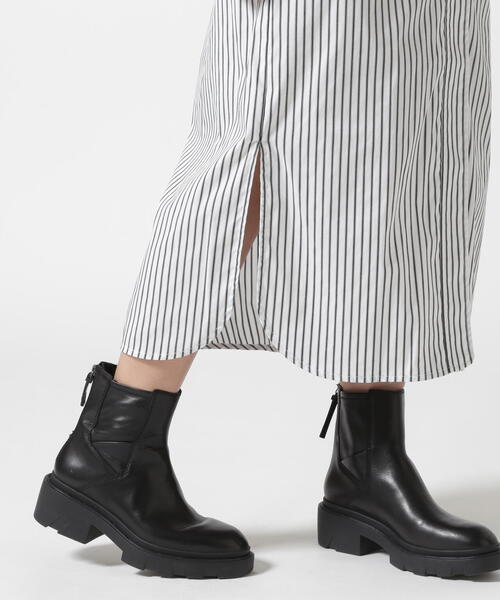 Risley(リズレー)の「Risley/リズレー/ヨークファスナーシャツワンピース(ワンピース・レディース・ブラック/ホワイト・F)」の19枚目の写真