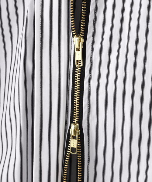 Risley(リズレー)の「Risley/リズレー/ヨークファスナーシャツワンピース(ワンピース・レディース・ブラック/ホワイト・F)」の22枚目の写真