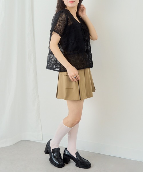 MAGASIN DE MODE Chou Chou(マガジンデモードシュシュ)の「【MAGASIN DE MODE Chou Chou】レースシャーリングブラウス DTK※(シャツ/ブラウス・レディース・ブルー/アイボリー/ブラック・FREE)」の20枚目の写真